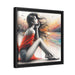 Chic Lady - Valentine Matte Canvas Wall Art with Pinewood Frame for Home Interiors