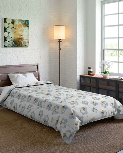 Floral Serenity Cozy Throw - Luxury Snuggle Blanket