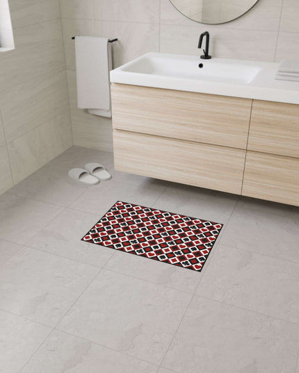 Customizable Elegant Black Border Non-Slip Polyester Area Rug