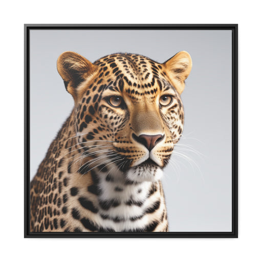 Eco-Chic Tiger Canvas Art in Sleek Black Frame