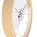 Luxurious Wooden Frame Wall Clock for Elegant Holiday Decor