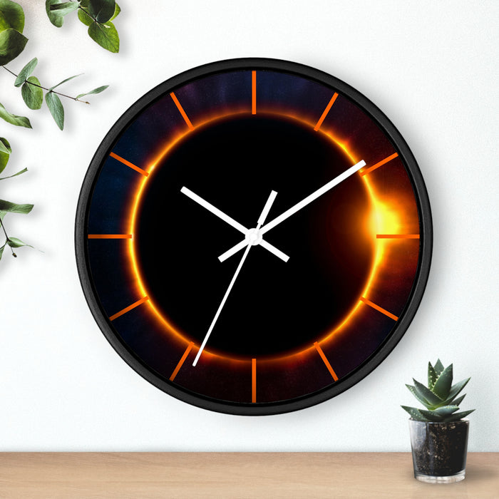 Refined Wooden Frame Christmas Wall Clock