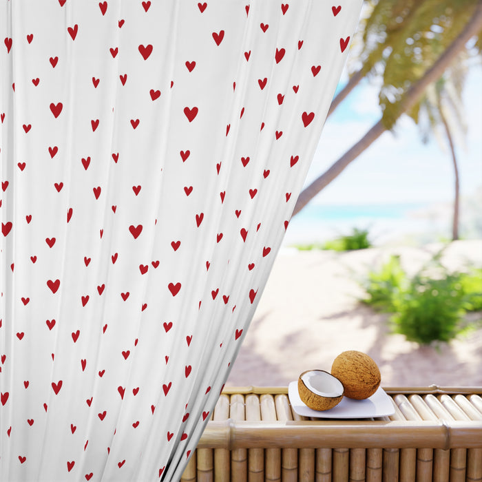Valentine Dreams Personalized Blackout Curtain with Vibrant 50" x 84" Design