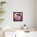 Sustainable Japanese Beauty: Vibrant Canvas Art in Black Pinewood Frame