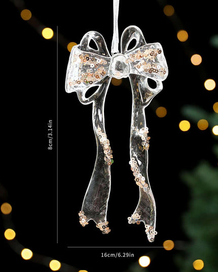 Christmas Decorations Sequined Acrylic Pendant