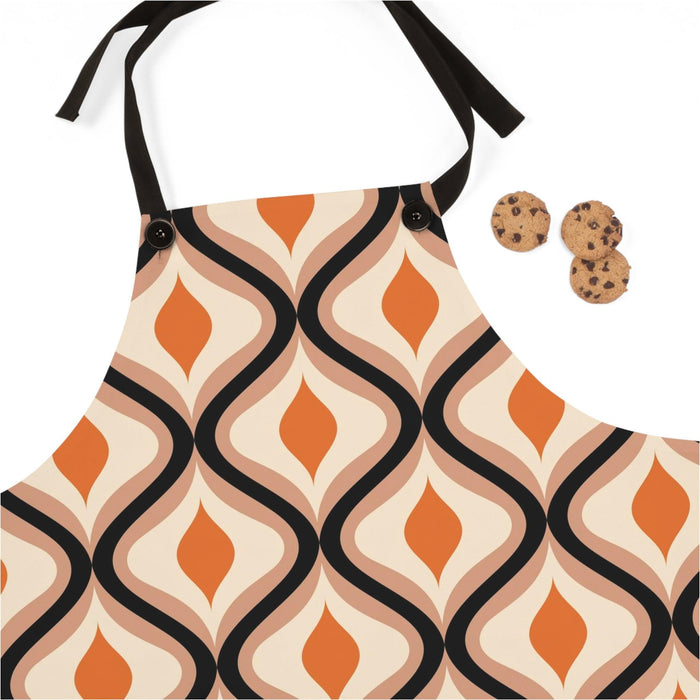 Maison d'Elite Retro Poly Twill Apron - Lightweight, Stylish, and Durable Cooking Accessory