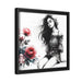Luxurious Affection - Midnight Love Matte Canvas with Black Pinewood Frame