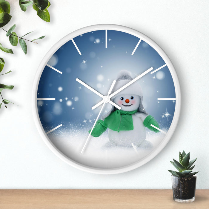 Sophisticated Wooden Christmas Wall Clock with Luxurious Design