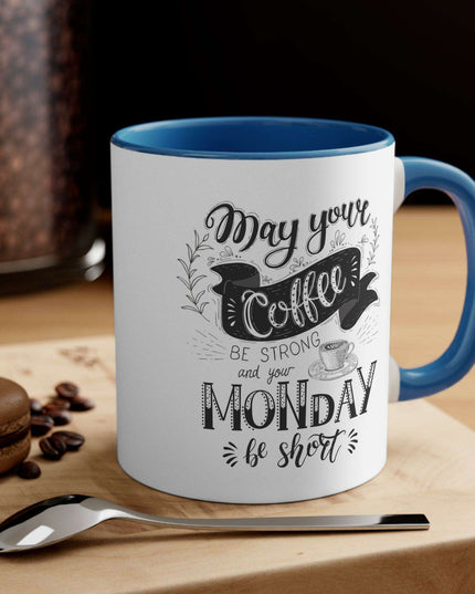 Vibrant Interior Two-Tone 11oz Custom Ceramic Coffee Mug