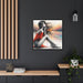 Sophisticated Lady - Valentine Matte Canvas Wall Art Collection with Sleek Black Frame