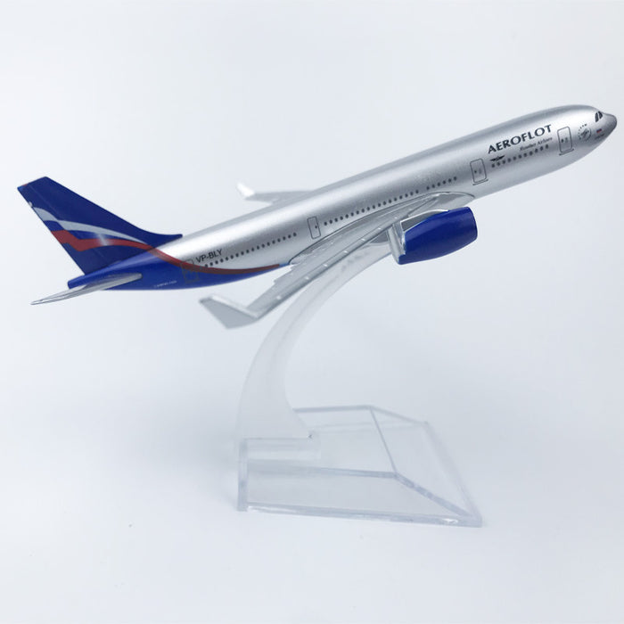 Russian Airlines Alloy Airplane Model - Exquisite 16cm Collectible Replica - Aviation Enthusiast's Delight