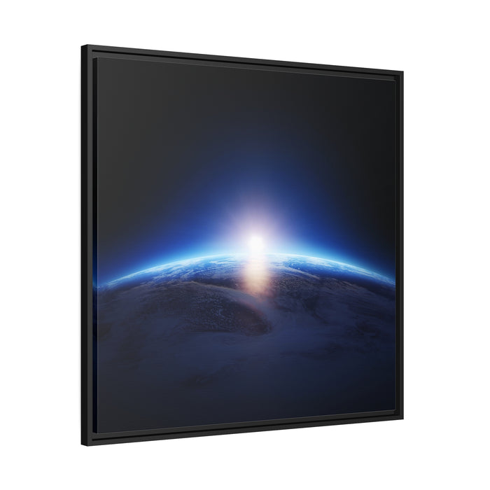 Midnight Elegance - Luxe Matte Canvas Print with Black Pinewood Frame