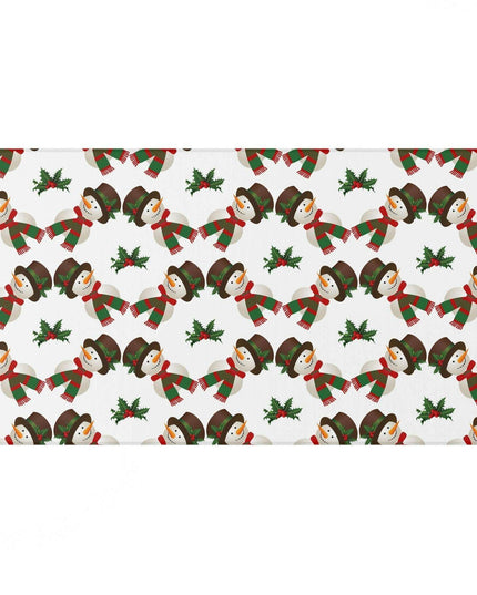 Cozy Winter Wonderland Snowman Plush Area Rug - Embrace Comfort and Classic Charm