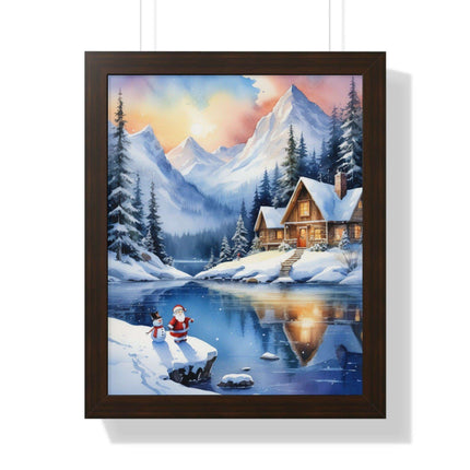Sustainable Elegance: Eco-Friendly Fantasy Christmas Vertical Wall Art