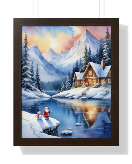 Sustainable Elegance: Eco-Friendly Fantasy Christmas Vertical Wall Art