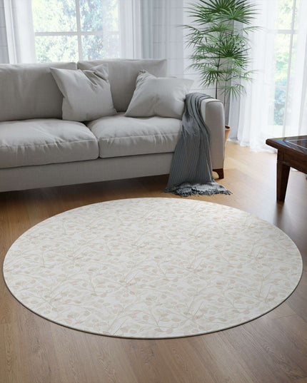 Contemporary Elegance Chenille Floral Area Rug for Modern Living Spaces