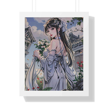 Sustainable Anime Girl Framed Wall Art: Enhance Your Space with Eco-Conscious Design