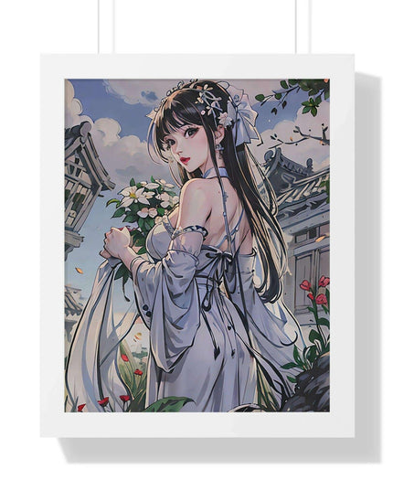 Sustainable Anime Girl Framed Wall Art: Enhance Your Space with Eco-Conscious Design