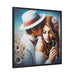 Elegance Collection: Premium Valentine Matte Canvas Print with Pinewood Frame