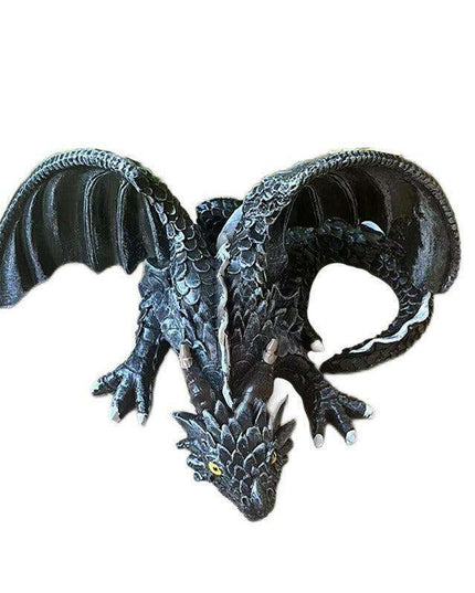 Elegant Winged Dragon Sculpture - Enchanting Home Decor Accent