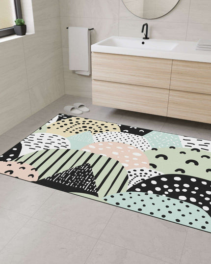 Chic Customizable Heavy Duty Polyester Floor Mat for Home Safety