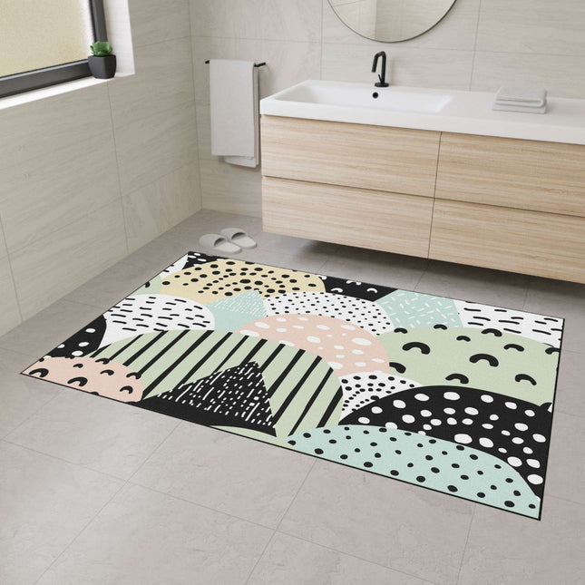 Chic Customizable Heavy Duty Polyester Floor Mat for Home Safety