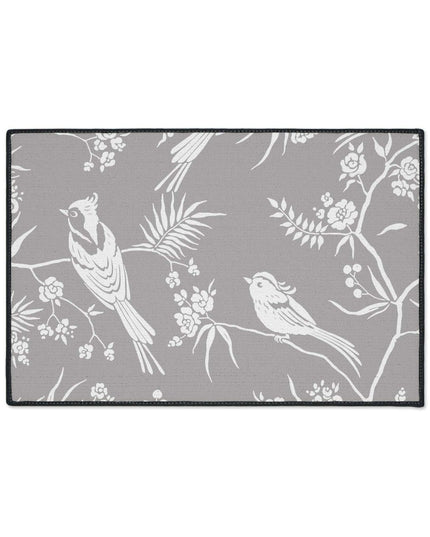 Chic Customizable Nordic Birds Floor Mat for Contemporary Home Styling