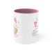 Vibrant 11oz Ceramic Mug with Captivating Two-Tone Design