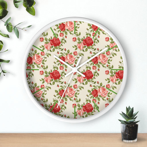 Elegant Floral Wall Clock - Timeless Sophistication for Every Moment