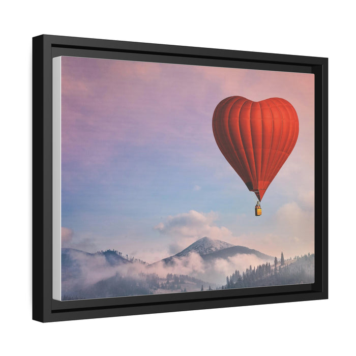 Elite Black Pinewood Framed Canvas Print for Sophisticated Interiors