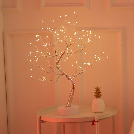 LED Pearl Tree Light USB Touch Night Light With 108 LEDs Christmas Decor