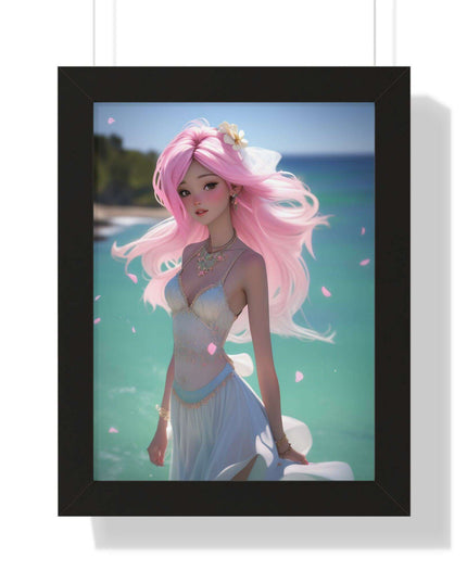Eco-Conscious Mermaid Art Set with Sustainable Framing