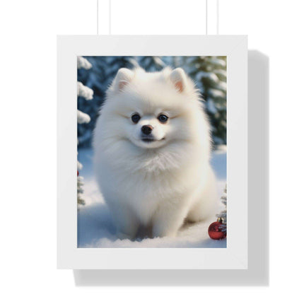 Eco-Friendly Winter Puppy Art Print Collection with Acrylic Protection