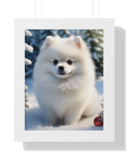 Eco-Friendly Winter Puppy Art Print Collection with Acrylic Protection