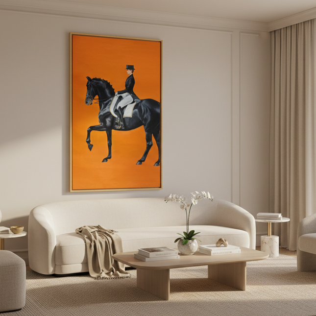 Art Deco canvas painting