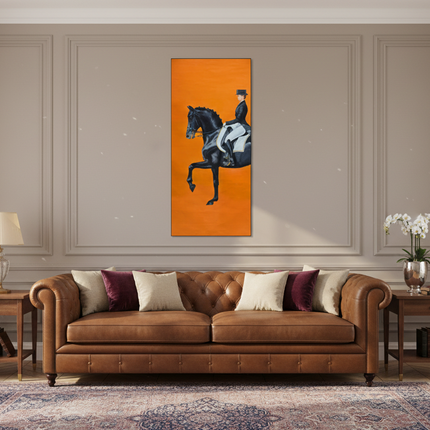 Art Deco canvas painting