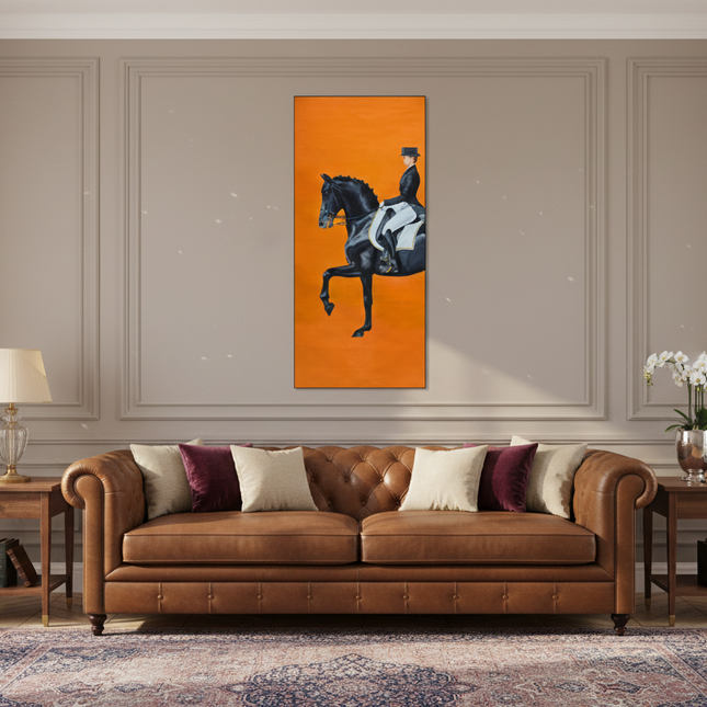 Art Deco canvas painting
