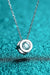 1 Carat Moissanite Sterling Silver Pendant Necklace with Elegant Round Design