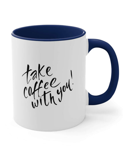 Sophisticated Two-Tone 11oz Custom Accent Coffee Mug for Elegant Mornings