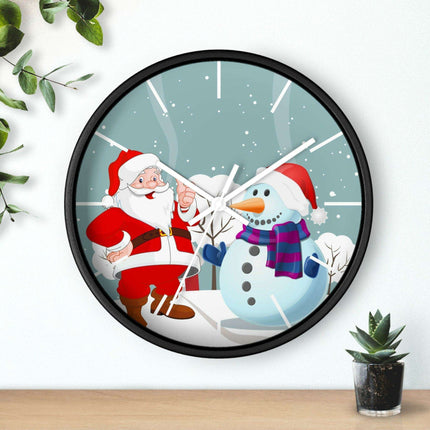 Luxury Festive Wooden Wall Clock for Upscale Interiors