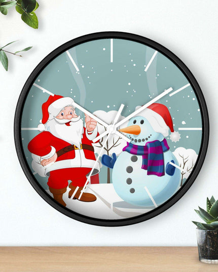 Luxury Festive Wooden Wall Clock for Upscale Interiors