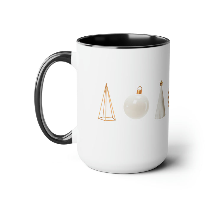Morning Elegance Duo-Tone Ceramic Coffee Cups - Premium Morning Delight