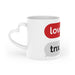 Sophisticated Heart-Shaped Ceramic Coffee Mug for Valentine's Day by Maison d'Elite
