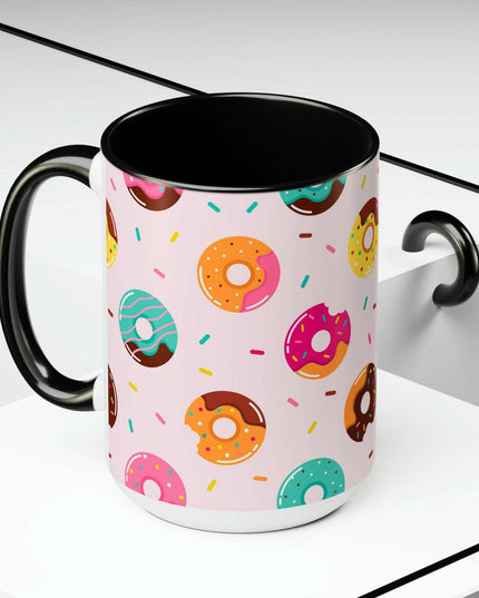 Sophisticated Two-Tone Ceramic Mug Collection - 15oz by Maison d'Elite