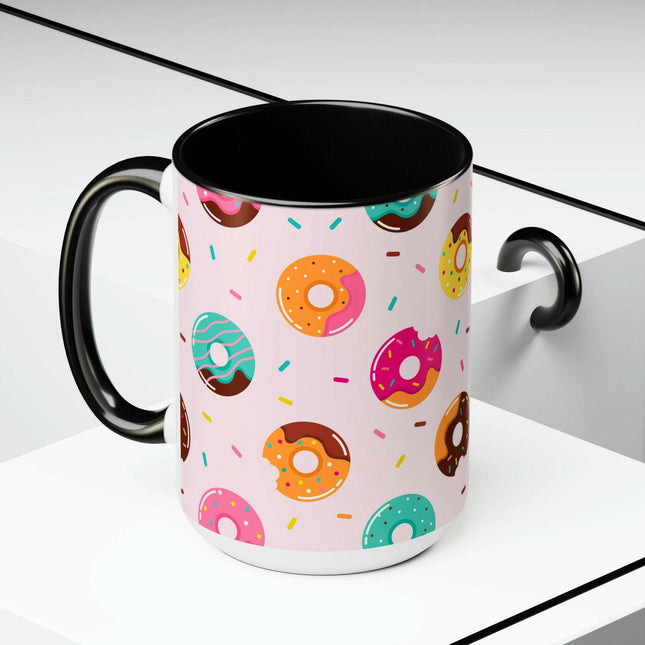 Sophisticated Two-Tone Ceramic Mug Collection - 15oz by Maison d'Elite