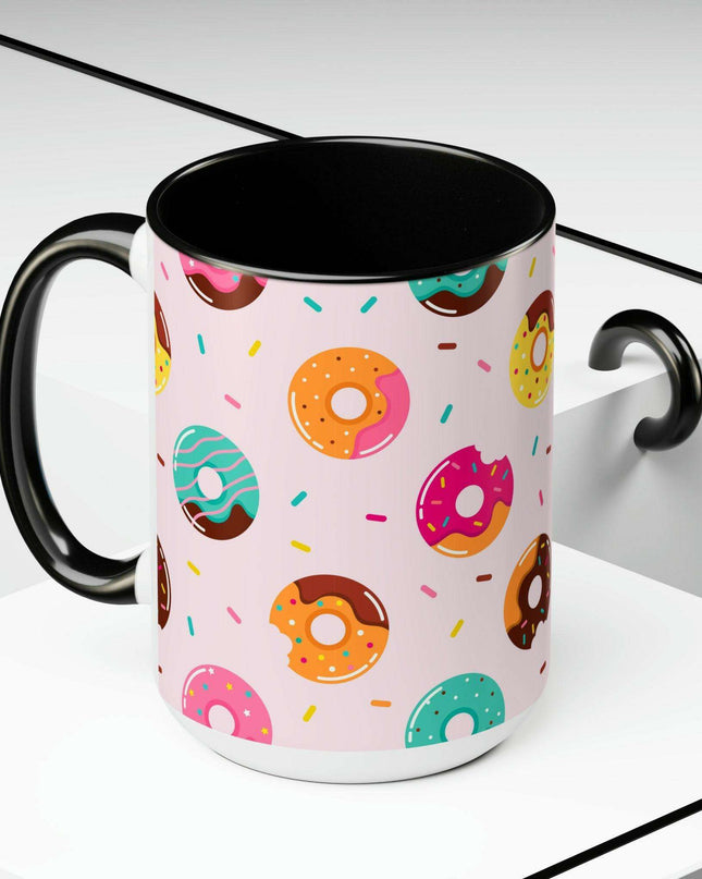 Sophisticated Two-Tone Ceramic Mug Collection - 15oz by Maison d'Elite