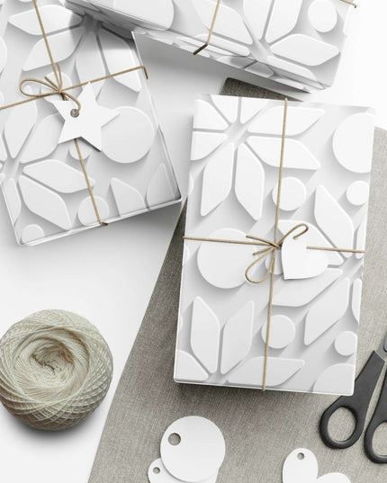 Luxurious 3D Christmas Gift Wrap Set - Maison d'Elite Premium Paper Collection