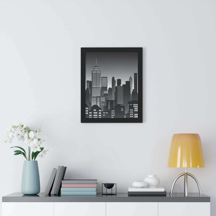 Eco-Chic Luxe Vertical Art Print with Sustainable MDF Frame