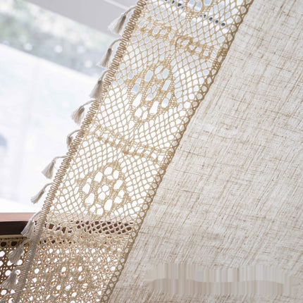 Peekaboo Studio Handmade Cotton Linen Semi-Transparent Partition Curta