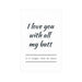 Express Your Love with Heartfelt Matte Posters - Stylish Home Decor for a Sophisticated Touch